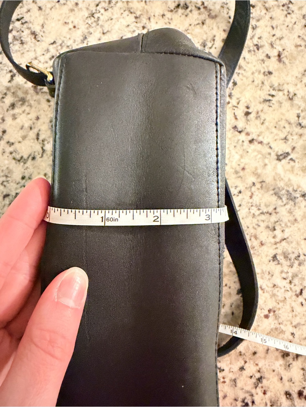 ✨ Vintage Leather Hunt Club Black Crossbody Bag - Picture 7 of 7